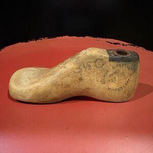Vintage Stewart & Potter United Last Co Wooden Shoe Last Size 3½ C Sept 1945